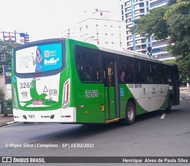 VB Transportes e Turismo 3269 na cidade de Campinas, São Paulo, Brasil, por Henrique Alves de Paula Silva. Número da foto: #8665559.