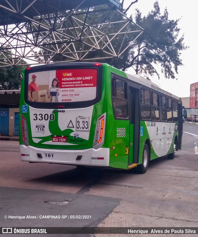 VB Transportes e Turismo 3300 na cidade de Campinas, São Paulo, Brasil, por Henrique Alves de Paula Silva. Número da foto: #8665642.