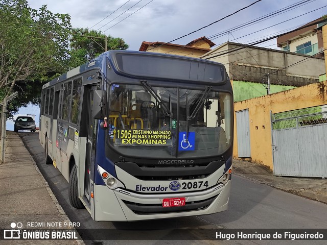 Viação Progresso 20874 na cidade de Belo Horizonte, Minas Gerais, Brasil, por Hugo Henrique de Figueiredo. Número da foto: #8667368.