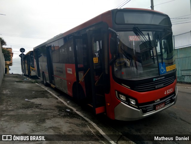 Express Transportes Urbanos Ltda 4 8253 na cidade de São Paulo, São Paulo, Brasil, por Matheus  Daniel. Número da foto: #8666962.
