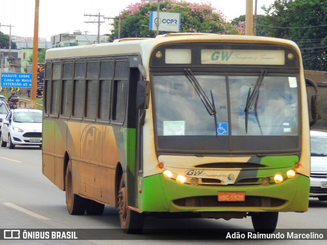 GW Transportes e Turismo 30 na cidade de Belo Horizonte, Minas Gerais, Brasil, por Adão Raimundo Marcelino. ID da foto: 8670058.