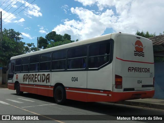 VINSAL - Viação Nossa Senhora Aparecida 034 na cidade de Barra do Piraí, Rio de Janeiro, Brasil, por Mateus Barbara da Silva. ID da foto: 8670202.