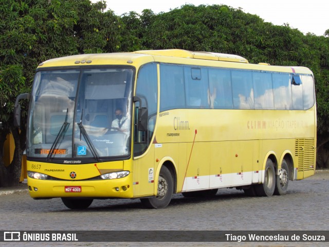 Viação Itapemirim 8657 na cidade de Vitória da Conquista, Bahia, Brasil, por Tiago Wenceslau de Souza. Número da foto: #8669881.