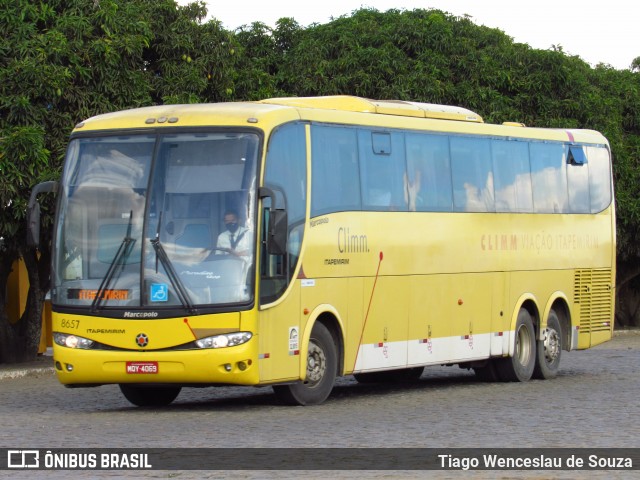 Viação Itapemirim 8657 na cidade de Vitória da Conquista, Bahia, Brasil, por Tiago Wenceslau de Souza. ID da foto: 8669881.