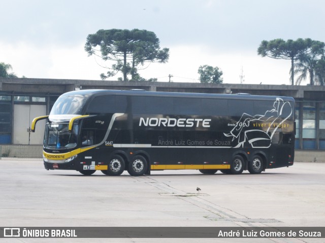 Expresso Nordeste 5447 na cidade de Curitiba, Paraná, Brasil, por André Luiz Gomes de Souza. ID da foto: 8670198.