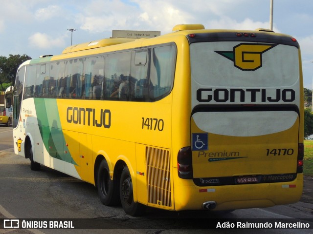 Empresa Gontijo de Transportes 14170 na cidade de Belo Horizonte, Minas Gerais, Brasil, por Adão Raimundo Marcelino. ID da foto: 8670250.