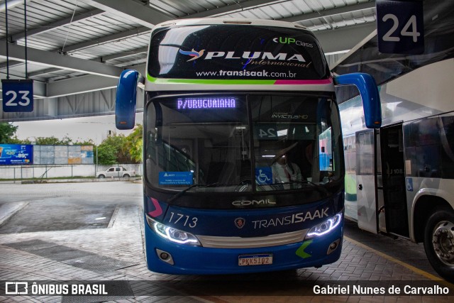 Trans Isaak Turismo 1713 na cidade de Resende, Rio de Janeiro, Brasil, por Gabriel Nunes de Carvalho. Número da foto: #8671249.