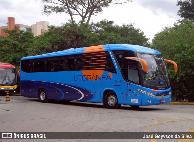 Litorânea Transportes Coletivos 5687 na cidade de São Paulo, São Paulo, Brasil, por José Geyvson da Silva. Número da foto: #8672792.