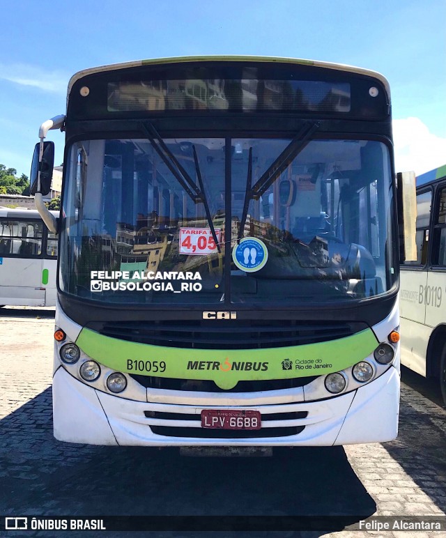 Transportes Paranapuan B10059 na cidade de Rio de Janeiro, Rio de Janeiro, Brasil, por Felipe Alcantara. ID da foto: 8672714.