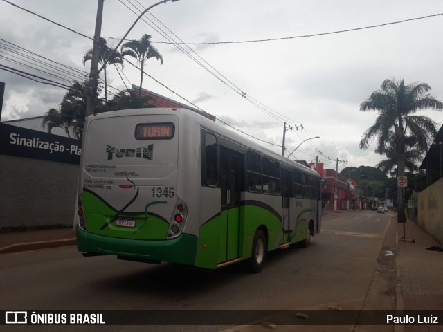 Turin Transportes 1345 na cidade de Congonhas, Minas Gerais, Brasil, por Paulo Luiz. ID da foto: 8673000.