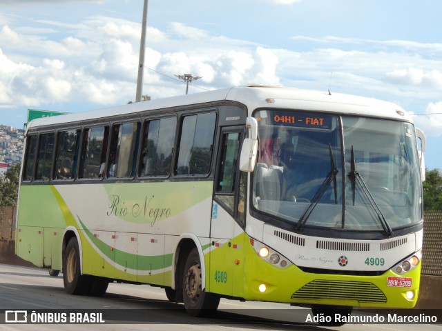 Rio Negro Fretamento e Turismo 4909 na cidade de Belo Horizonte, Minas Gerais, Brasil, por Adão Raimundo Marcelino. Número da foto: #8673066.