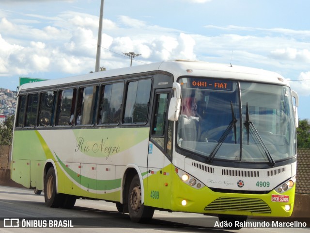 Rio Negro Fretamento e Turismo 4909 na cidade de Belo Horizonte, Minas Gerais, Brasil, por Adão Raimundo Marcelino. ID da foto: 8673066.