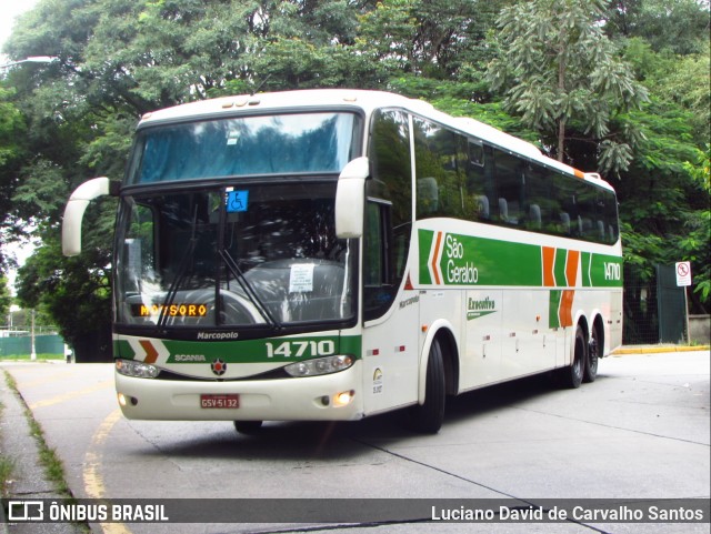 Cia. São Geraldo de Viação 14710 na cidade de São Paulo, São Paulo, Brasil, por Luciano David de Carvalho Santos. ID da foto: 8671537.