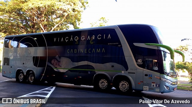 Viação Garcia 8654 na cidade de Franca, São Paulo, Brasil, por Paulo Vitor De Azevedo. ID da foto: 8670529.