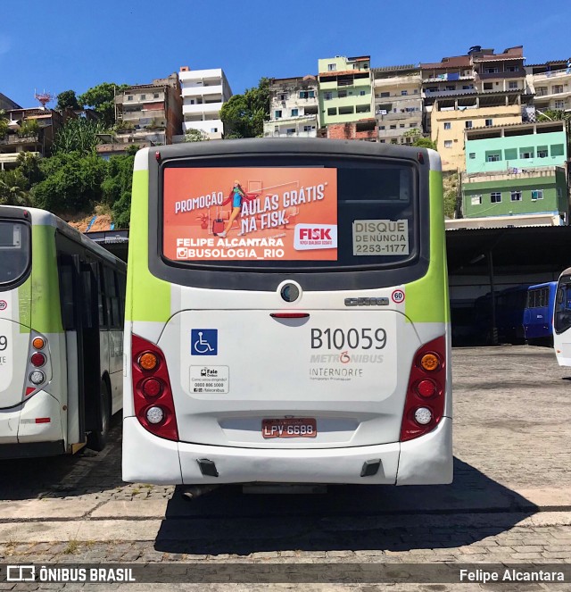 Transportes Paranapuan B10059 na cidade de Rio de Janeiro, Rio de Janeiro, Brasil, por Felipe Alcantara. ID da foto: 8672717.