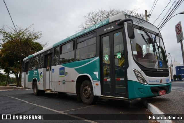 Viação Sorriso de Minas 5029 na cidade de Uberlândia, Minas Gerais, Brasil, por Eduardo Ribeiro. ID da foto: 8670427.