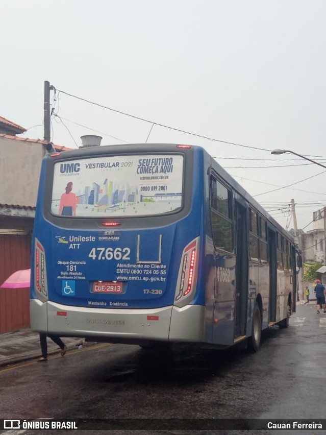 ATT - Alto Tietê Transportes 47.662 na cidade de Itaquaquecetuba, São Paulo, Brasil, por Cauan Ferreira. ID da foto: 8670630.