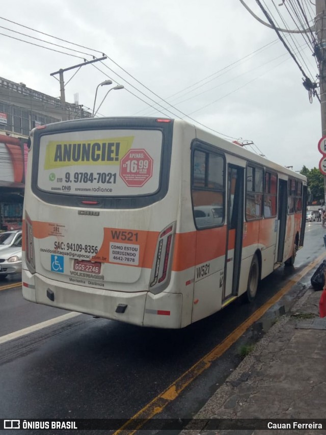 Expresso Planalto - Itaquaquecetuba W521 na cidade de Itaquaquecetuba, São Paulo, Brasil, por Cauan Ferreira. Número da foto: #8674403.