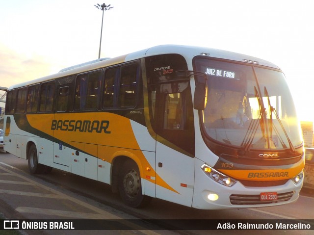 Viação Bassamar 103 na cidade de Belo Horizonte, Minas Gerais, Brasil, por Adão Raimundo Marcelino. ID da foto: 8676470.