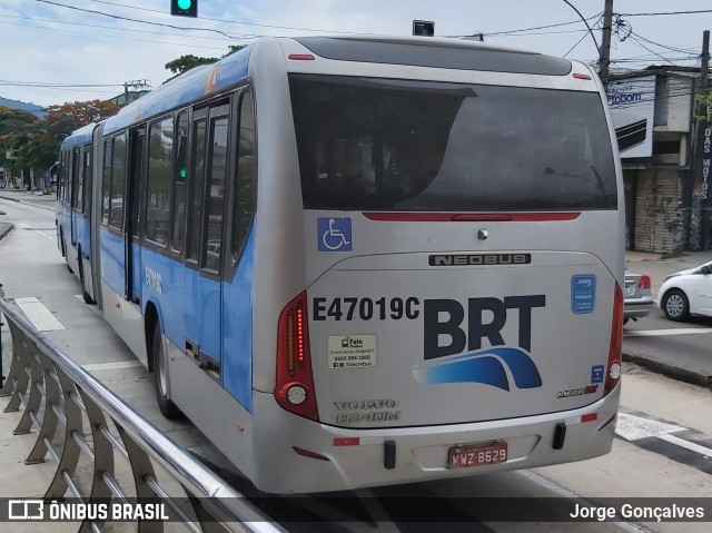 BRT RIO E47019C na cidade de Rio de Janeiro, Rio de Janeiro, Brasil, por Jorge Gonçalves. Número da foto: #8675702.