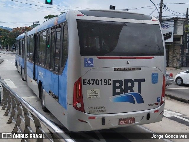 BRT RIO E47019C na cidade de Rio de Janeiro, Rio de Janeiro, Brasil, por Jorge Gonçalves. ID da foto: 8675702.