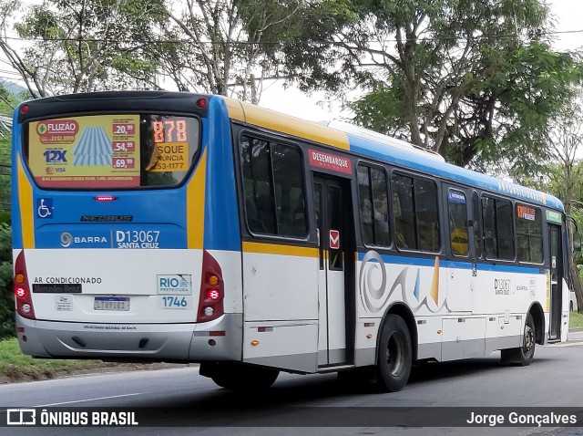 Transportes Barra D13067 na cidade de Rio de Janeiro, Rio de Janeiro, Brasil, por Jorge Gonçalves. ID da foto: 8676084.