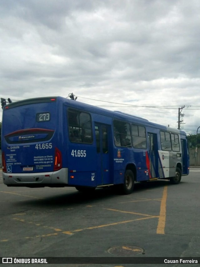 Radial Transporte Coletivo 41.655 na cidade de Itaquaquecetuba, São Paulo, Brasil, por Cauan Ferreira. Número da foto: #8674693.
