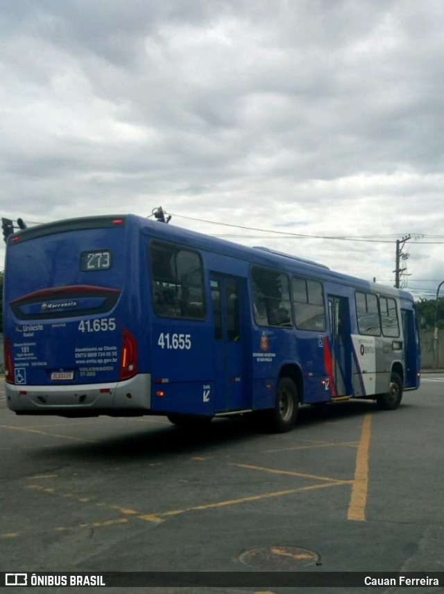 Radial Transporte Coletivo 41.655 na cidade de Itaquaquecetuba, São Paulo, Brasil, por Cauan Ferreira. ID da foto: 8674693.