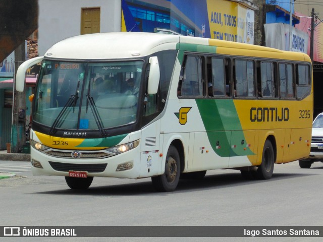 Empresa Gontijo de Transportes 3235 na cidade de Eunápolis, Bahia, Brasil, por Iago Santos Santana. ID da foto: 8675735.