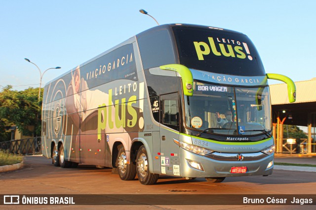 Viação Garcia 8834 na cidade de Maringá, Paraná, Brasil, por Bruno César  Jagas. ID da foto: 8675135.