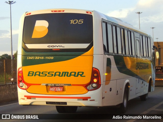 Viação Bassamar 105 na cidade de Belo Horizonte, Minas Gerais, Brasil, por Adão Raimundo Marcelino. ID da foto: 8676464.