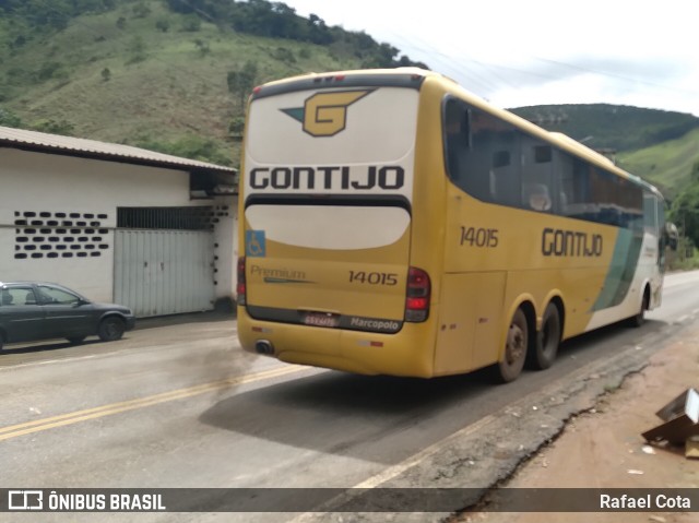 Empresa Gontijo de Transportes 14015 na cidade de Dom Silvério, Minas Gerais, Brasil, por Rafael Cota. ID da foto: 8675553.