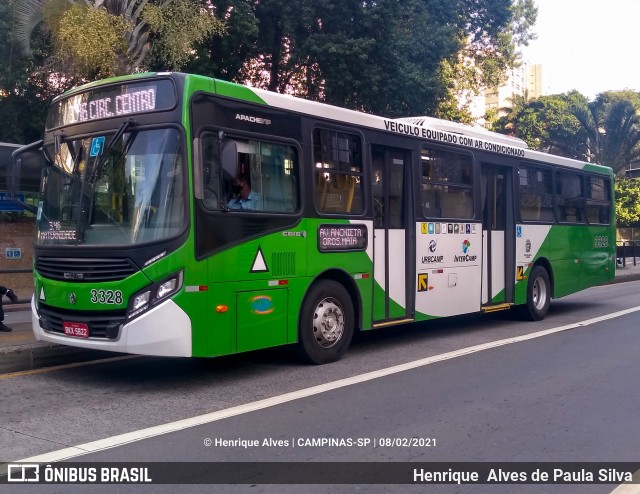 VB Transportes e Turismo 3328 na cidade de Campinas, São Paulo, Brasil, por Henrique Alves de Paula Silva. Número da foto: #8676832.