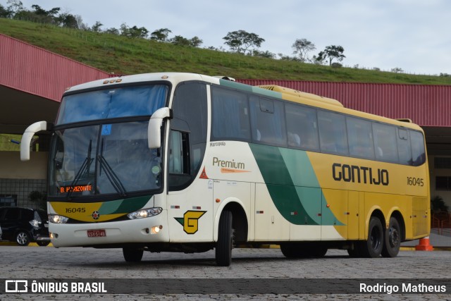 Empresa Gontijo de Transportes 16045 na cidade de João Monlevade, Minas Gerais, Brasil, por Rodrigo Matheus. ID da foto: 8679034.