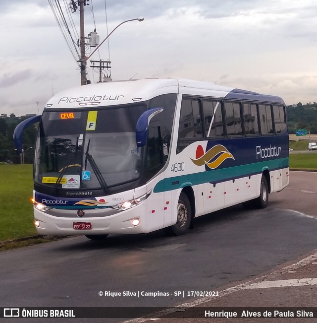 Piccolotur Transportes Turísticos 4630 na cidade de Campinas, São Paulo, Brasil, por Henrique Alves de Paula Silva. Número da foto: #8678828.