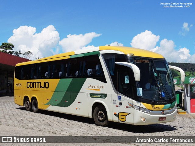 Empresa Gontijo de Transportes 19295 na cidade de João Monlevade, Minas Gerais, Brasil, por Antonio Carlos Fernandes. Número da foto: #8677224.