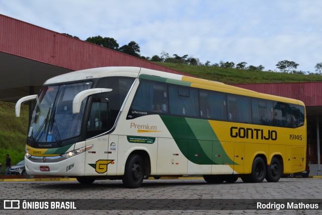 Empresa Gontijo de Transportes 19145 na cidade de João Monlevade, Minas Gerais, Brasil, por Rodrigo Matheus. ID da foto: 8678981.