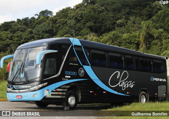 Empresa de Ônibus Nossa Senhora da Penha 53030 na cidade de Guaratuba, Paraná, Brasil, por Guilherme Bomfim. ID da foto: 8678525.