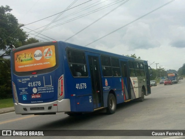 Radial Transporte Coletivo 41.678 na cidade de Itaquaquecetuba, São Paulo, Brasil, por Cauan Ferreira. ID da foto: 8676928.