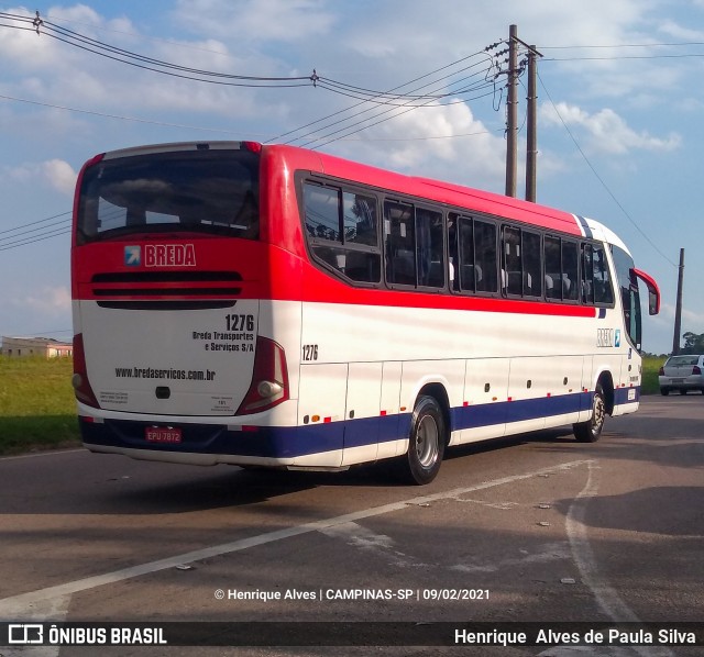 Breda Transportes e Serviços 1276 na cidade de Campinas, São Paulo, Brasil, por Henrique Alves de Paula Silva. Número da foto: #8678793.