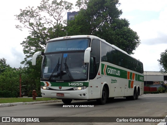 Empresa Gontijo de Transportes 14655 na cidade de Vitória, Espírito Santo, Brasil, por Carlos Gabriel  Malacarne. ID da foto: 8678662.