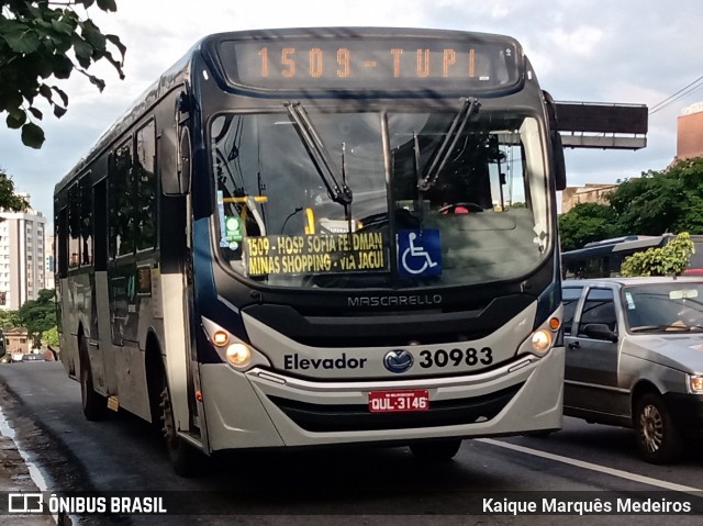 Viação Zurick 30983 na cidade de Belo Horizonte, Minas Gerais, Brasil, por Kaique Marquês Medeiros . ID da foto: 8676746.