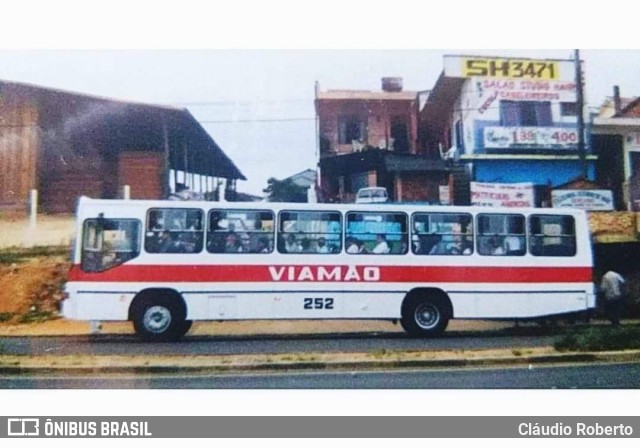 Empresa de Transporte Coletivo Viamão 252 na cidade de Viamão, Rio Grande do Sul, Brasil, por Cláudio Roberto. ID da foto: 8678027.