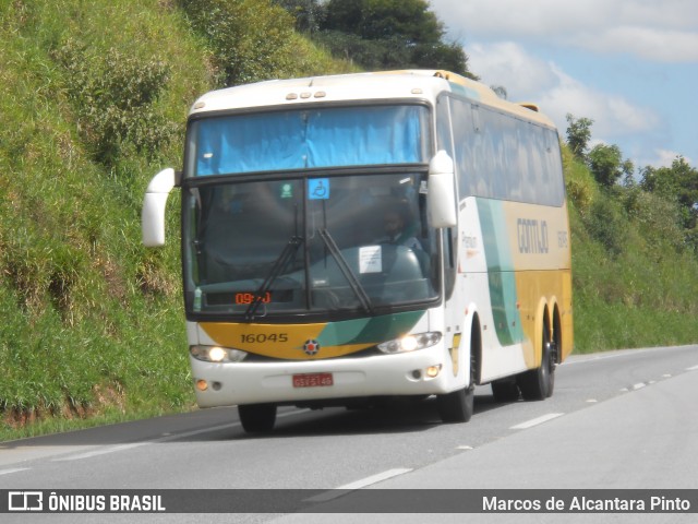 Empresa Gontijo de Transportes 16045 na cidade de Três Corações, Minas Gerais, Brasil, por Marcos de Alcantara Pinto. Número da foto: #8678979.