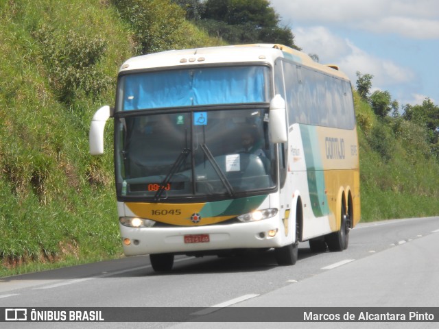 Empresa Gontijo de Transportes 16045 na cidade de Três Corações, Minas Gerais, Brasil, por Marcos de Alcantara Pinto. ID da foto: 8678979.