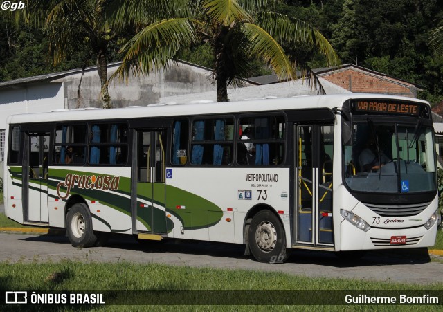 Viação Graciosa 73 na cidade de Guaratuba, Paraná, Brasil, por Guilherme Bomfim. ID da foto: 8678487.