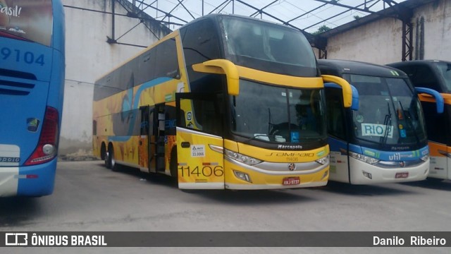 Viação Sampaio 11406 na cidade de Rio de Janeiro, Rio de Janeiro, Brasil, por Danilo  Ribeiro. Número da foto: #8677705.