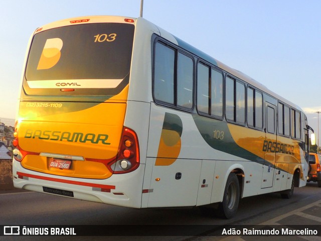 Viação Bassamar 103 na cidade de Belo Horizonte, Minas Gerais, Brasil, por Adão Raimundo Marcelino. ID da foto: 8676472.