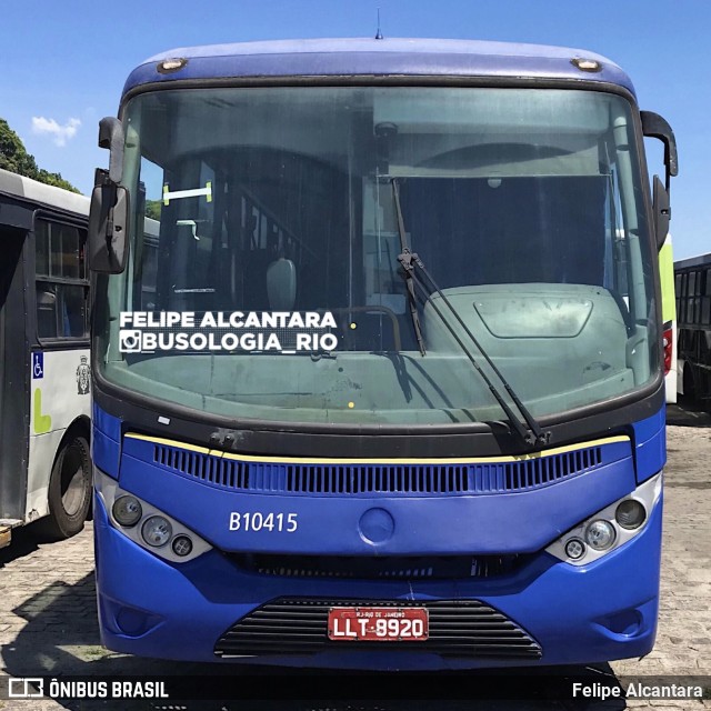 Transportes Paranapuan B10415 na cidade de Rio de Janeiro, Rio de Janeiro, Brasil, por Felipe Alcantara. ID da foto: 8679278.