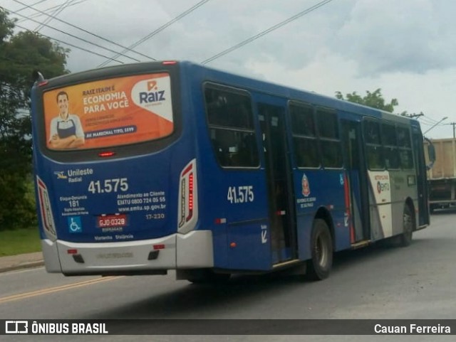 Radial Transporte Coletivo 41.575 na cidade de Itaquaquecetuba, São Paulo, Brasil, por Cauan Ferreira. ID da foto: 8676929.